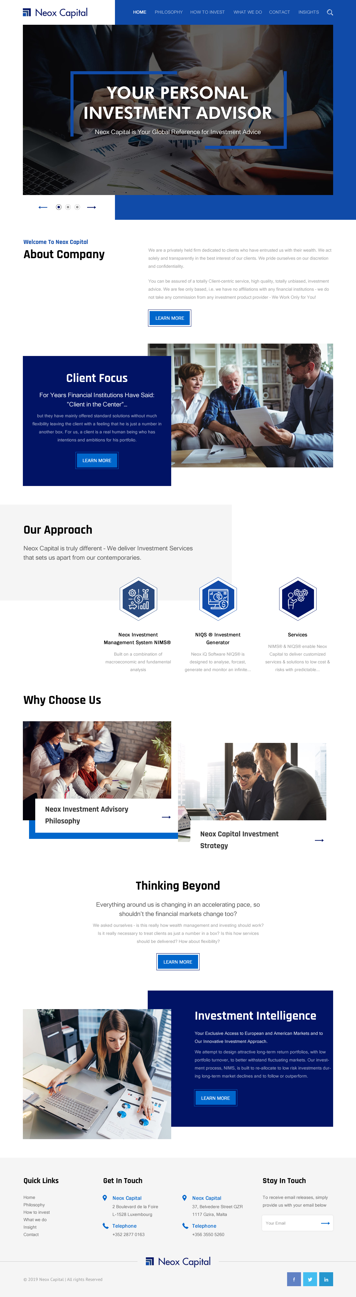 Web Design by rightway for Neox Capital | Design #23288633