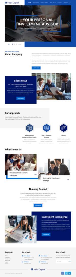 Web Design by rightway for Neox Capital | Design: #23288633