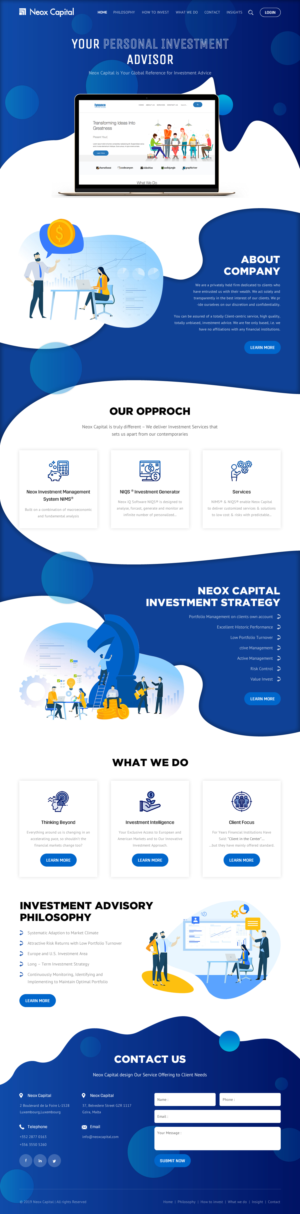 Web Design by rightway for Neox Capital | Design: #23288634