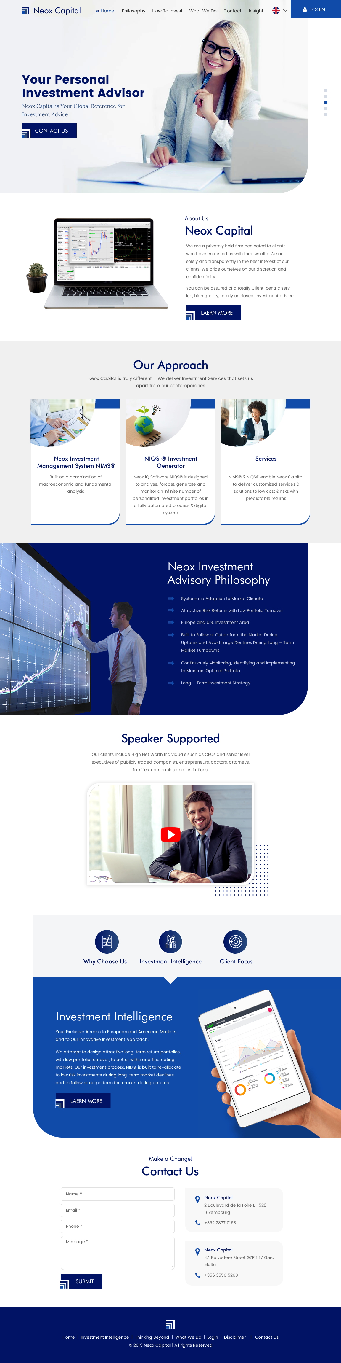 Web Design by rightway for Neox Capital | Design #23288635