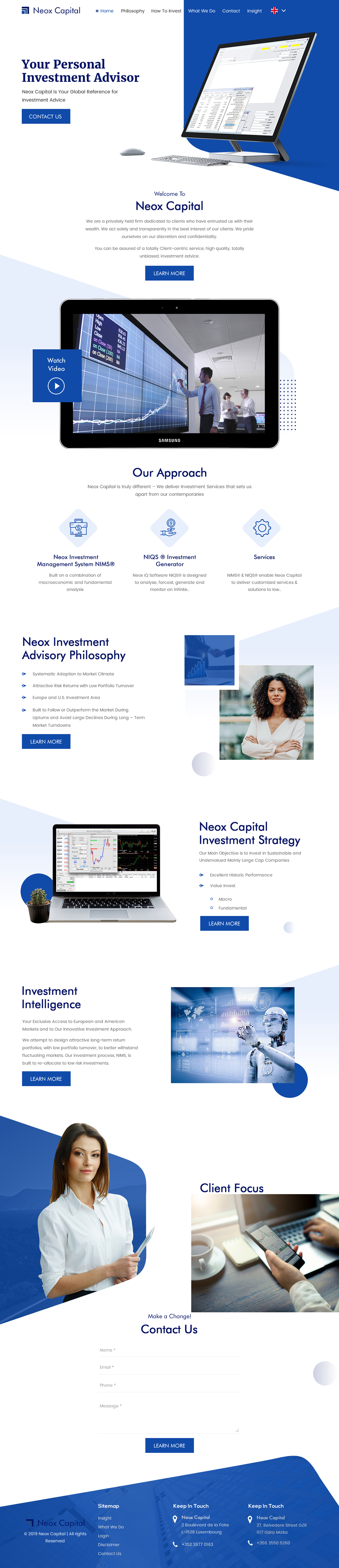 Web Design by rightway for Neox Capital | Design #23288636