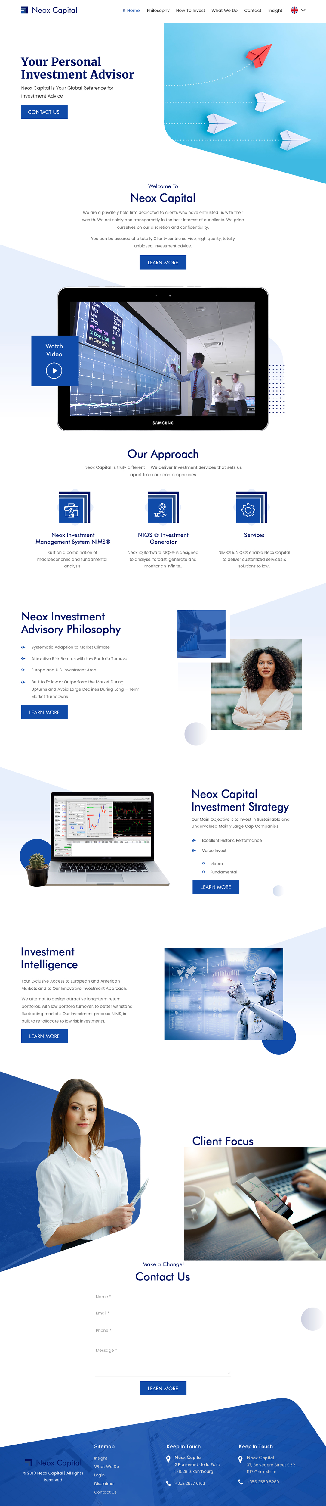 Web Design by rightway for Neox Capital | Design #23302886