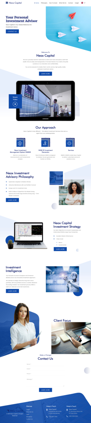 Web Design by rightway for Neox Capital | Design: #23302886