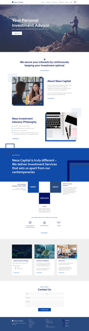 Web Design by rightway for Neox Capital | Design: #23302887