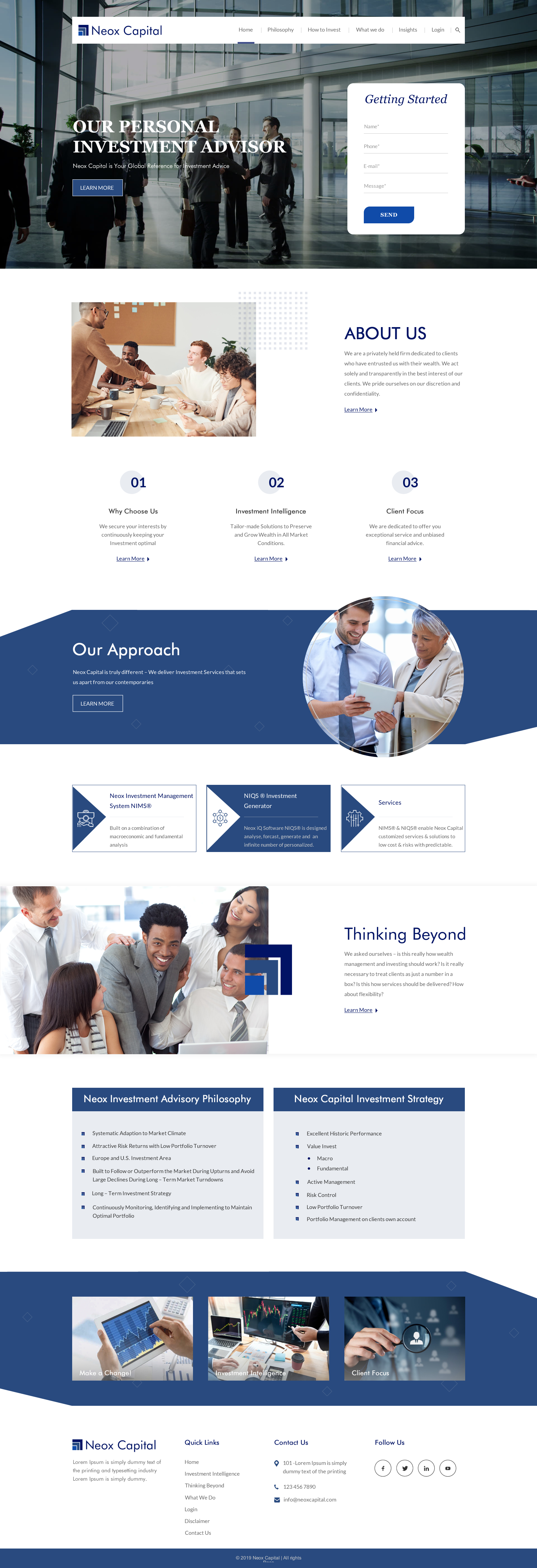 Web Design by rightway for Neox Capital | Design #23319291