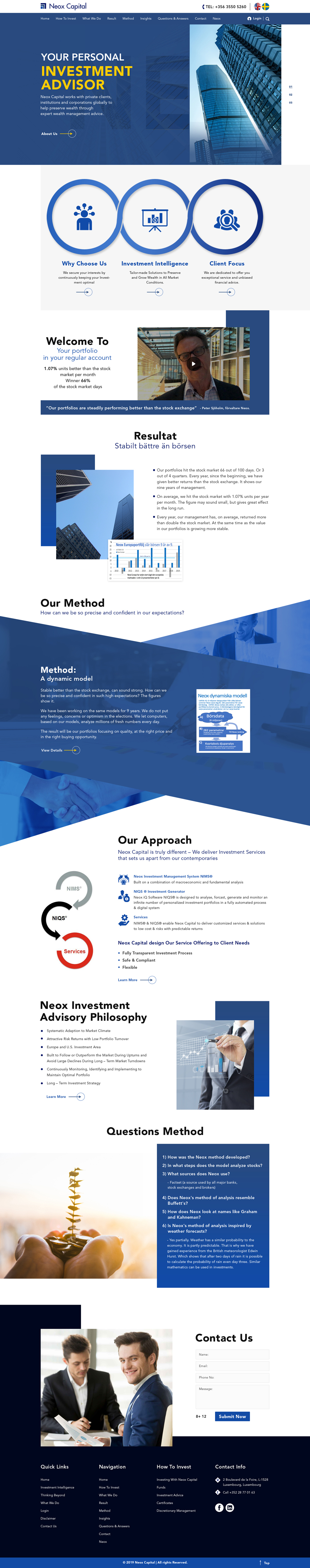 Web Design by sai.designer87 for Neox Capital | Design #23294994