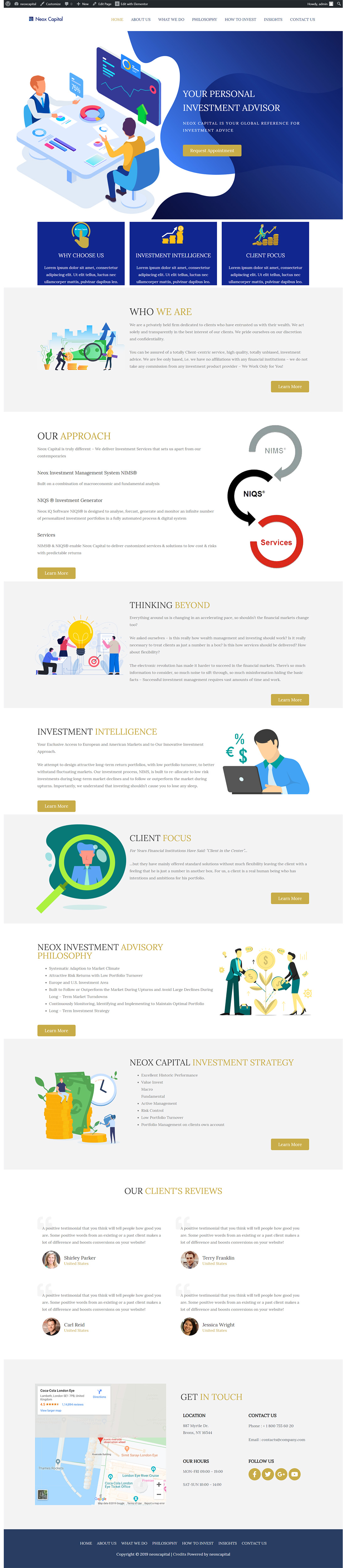 Web Design by JohnDigiTech for Neox Capital | Design #23325797