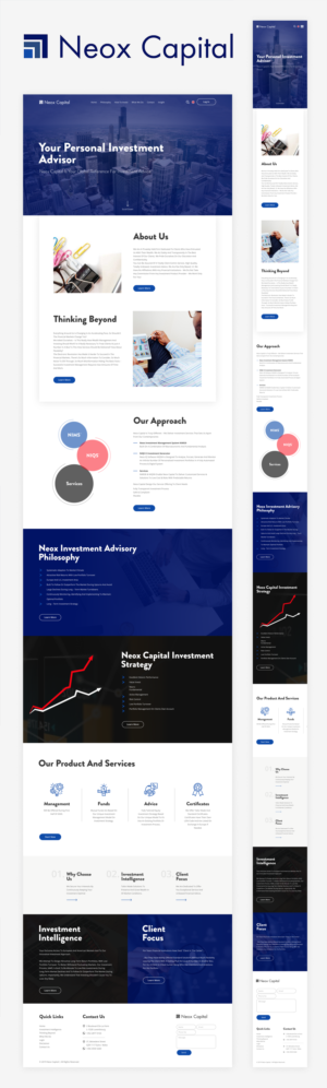 Web Design by Hassaan Shah for Neox Capital | Design: #23293163
