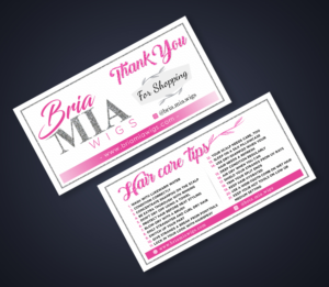 Thank You For Shopping / Hair Care Tips  | Flyer Design by SAI DESIGNS