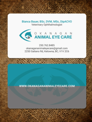 Animal Eye Clinic needs a Business card | Visitenkarten-Design von JK18