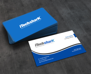 Business Cards for Tech Company - iTechshark | Diseño de Tarjeta de Presentación por AbyJohns