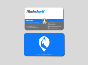 Business Cards for Tech Company - iTechshark | Business Card Design by Infinitive Technology