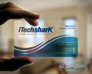 Business Cards for Tech Company - iTechshark | Business Card Design by SL Designer