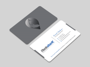 Business Cards for Tech Company - iTechshark | Business Card Design by MDesign