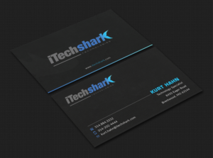 Business Cards for Tech Company - iTechshark | Diseño de Tarjeta de Presentación por Bold Pixels