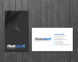 Business Cards for Tech Company - iTechshark | Design de Carte de Visite par DesignShout