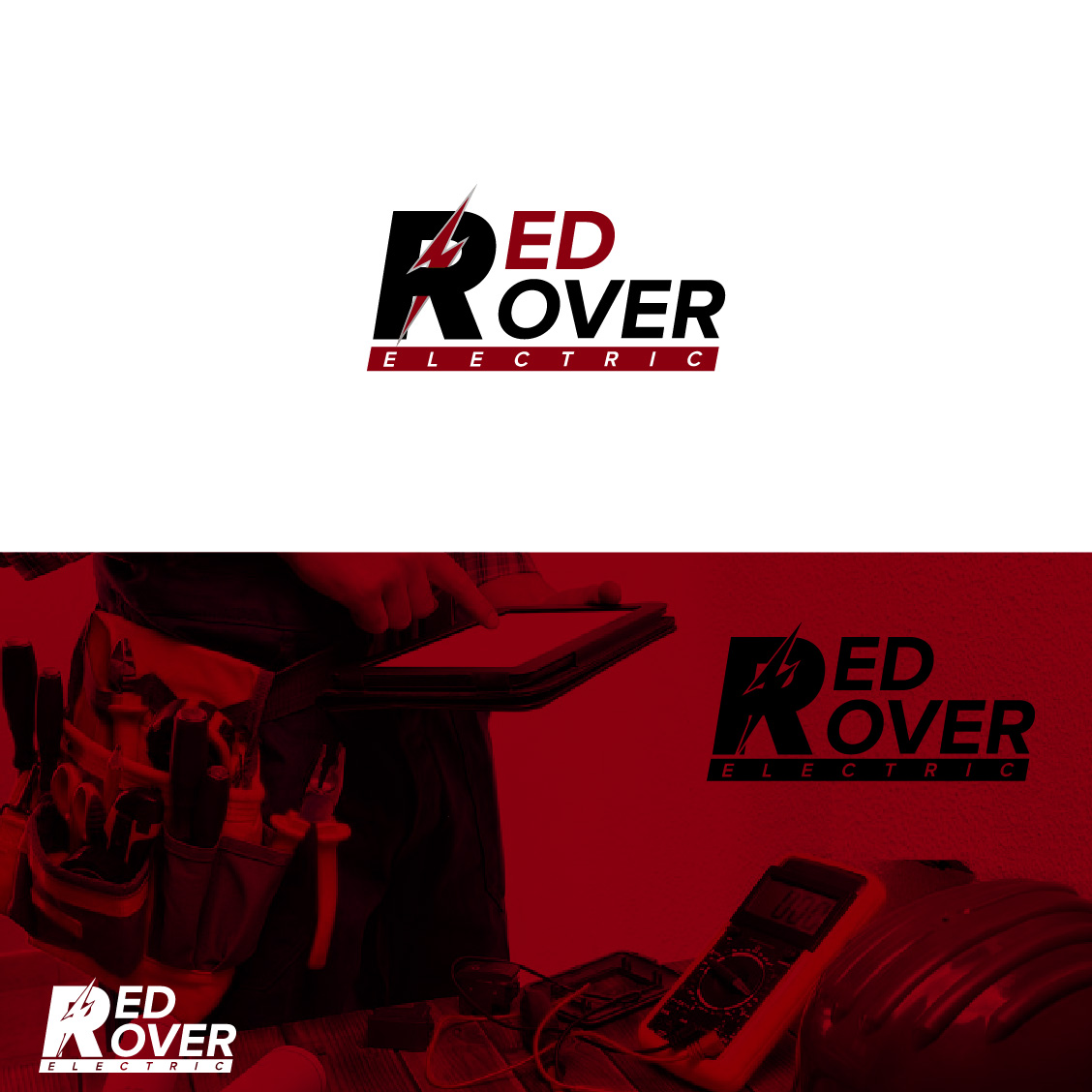Logo Design by 4tech services for Red Rover Electric | Design #23301153