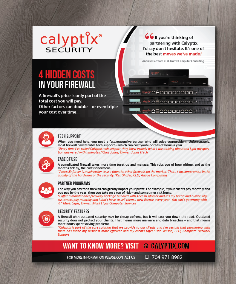 Flyer Design by alex989 for Calyptix | Design #23310554