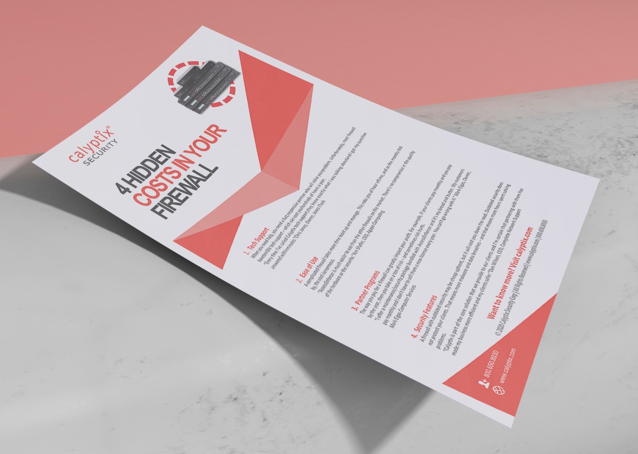 Design de Flyer par Fusionex Studio pour Calyptix | Design #23304618