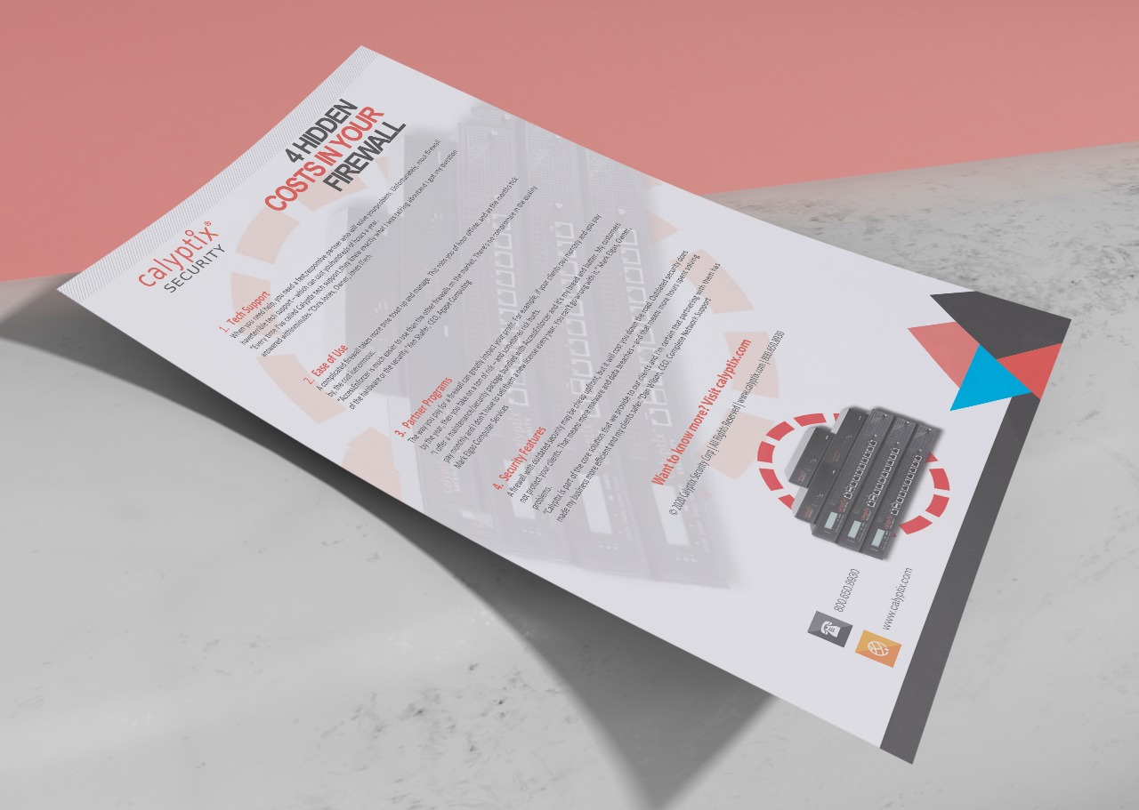 Design de Flyer par Fusionex Studio pour Calyptix | Design #23304620