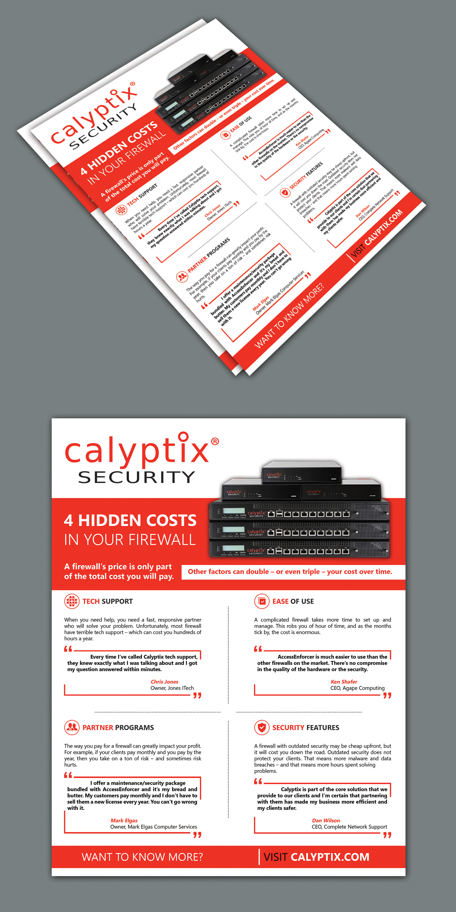 Design de Flyer par BLUE WINGS pour Calyptix | Design #23300402