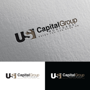 US CapitalGroup Mortgage . "Rates you can bank on" | Logo Design by Rii