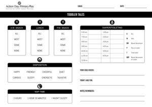 Daily Care Record Sheets | Diseño de Flyer por aniep