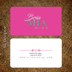 Bria Mia Wigs Fancy Business Card’s  | Design de Carte de Visite par SL Designer