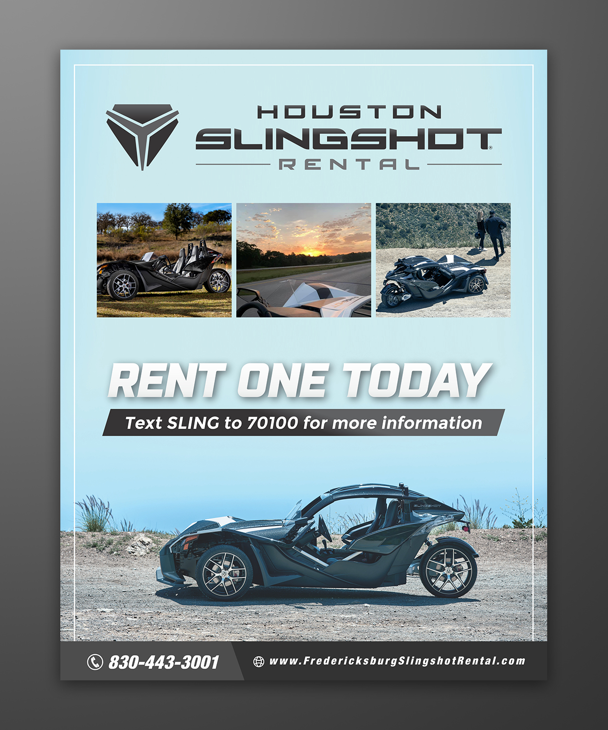 Magazine Design by OwnDesign for Houston Slingshot Rental | Design #23300760