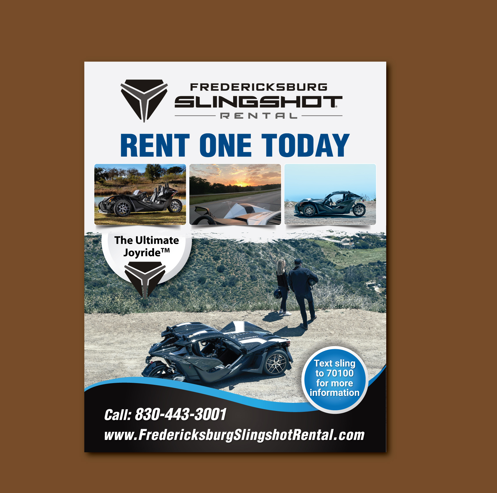 Magazine Design by meet007 for Houston Slingshot Rental | Design #23298511
