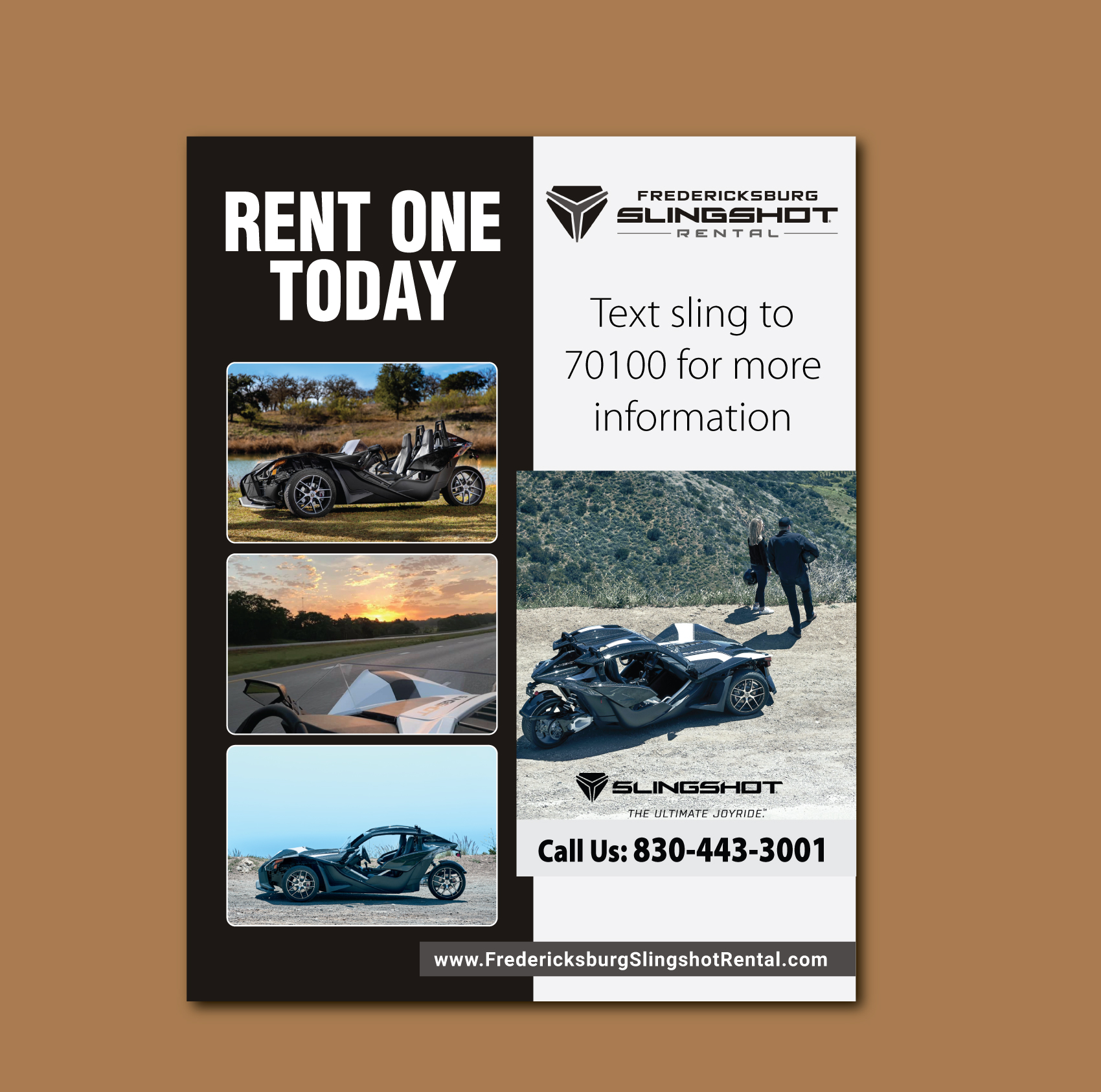 Magazine Design by meet007 for Houston Slingshot Rental | Design #23302874