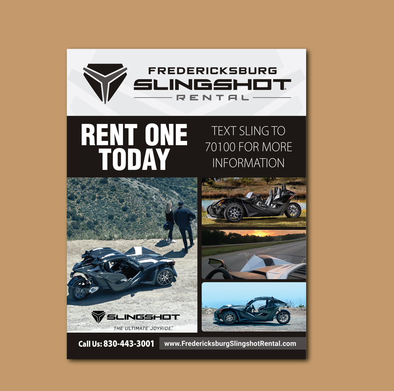 Magazine Design by meet007 for Houston Slingshot Rental | Design #23304451