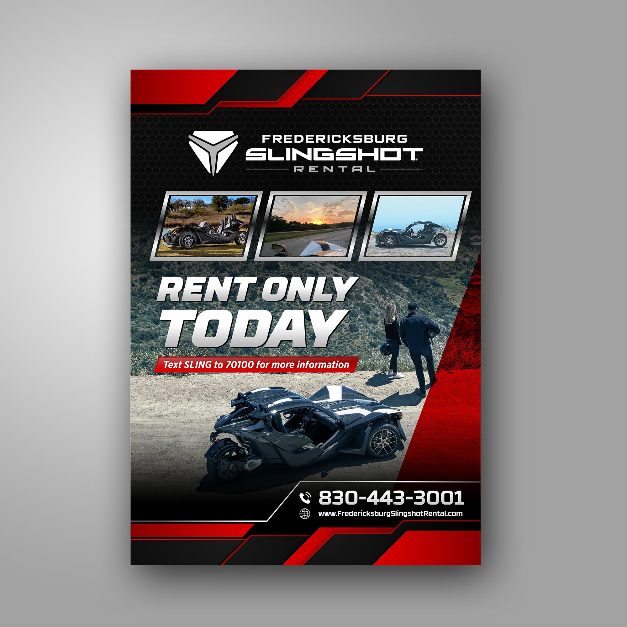 Magazine Design by Jai Shri Ram for Houston Slingshot Rental | Design #23298305
