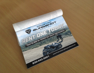 Magazine Design by SWASTIK for Houston Slingshot Rental | Design: #23310545