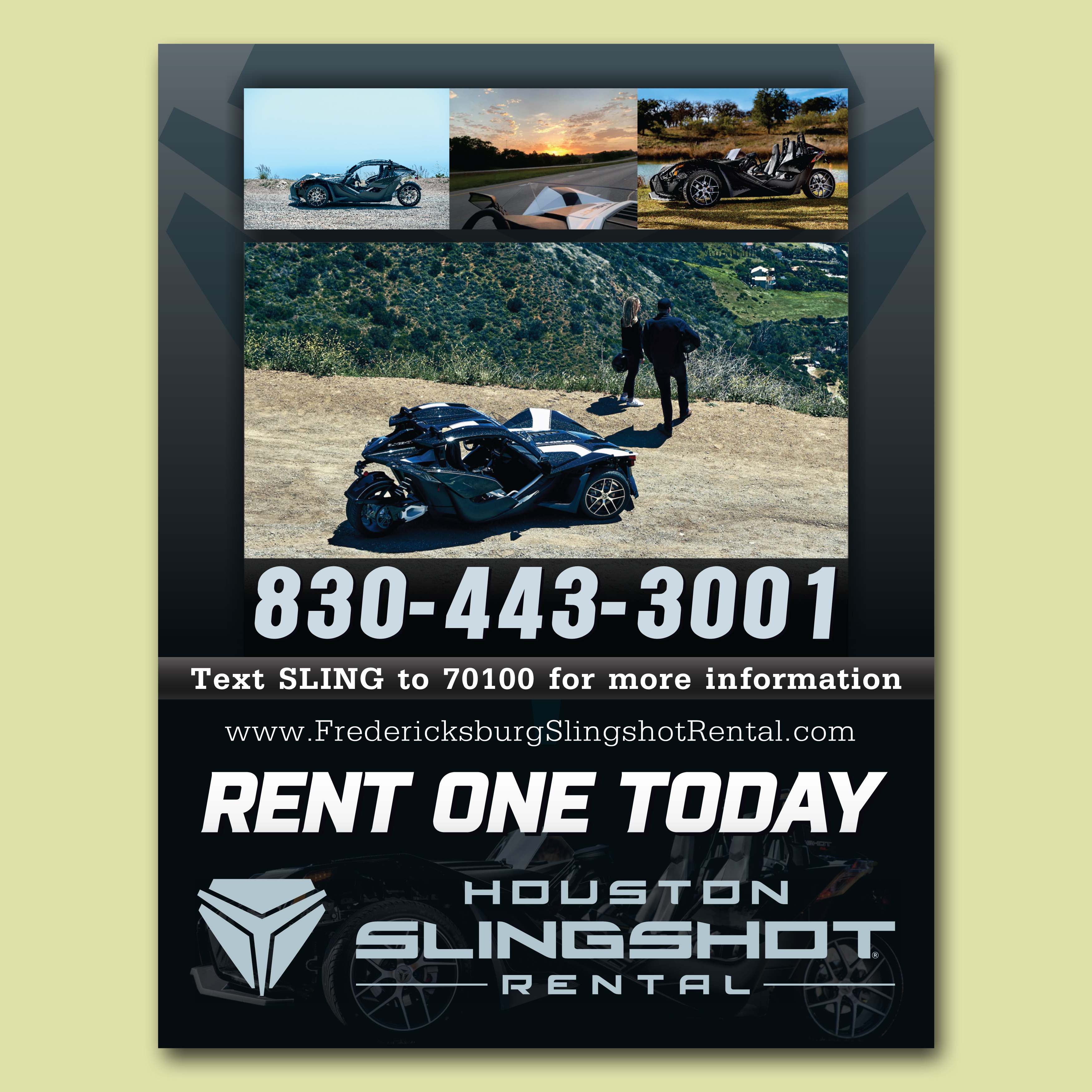 Magazine Design by Nadz10 for Houston Slingshot Rental | Design #23319746