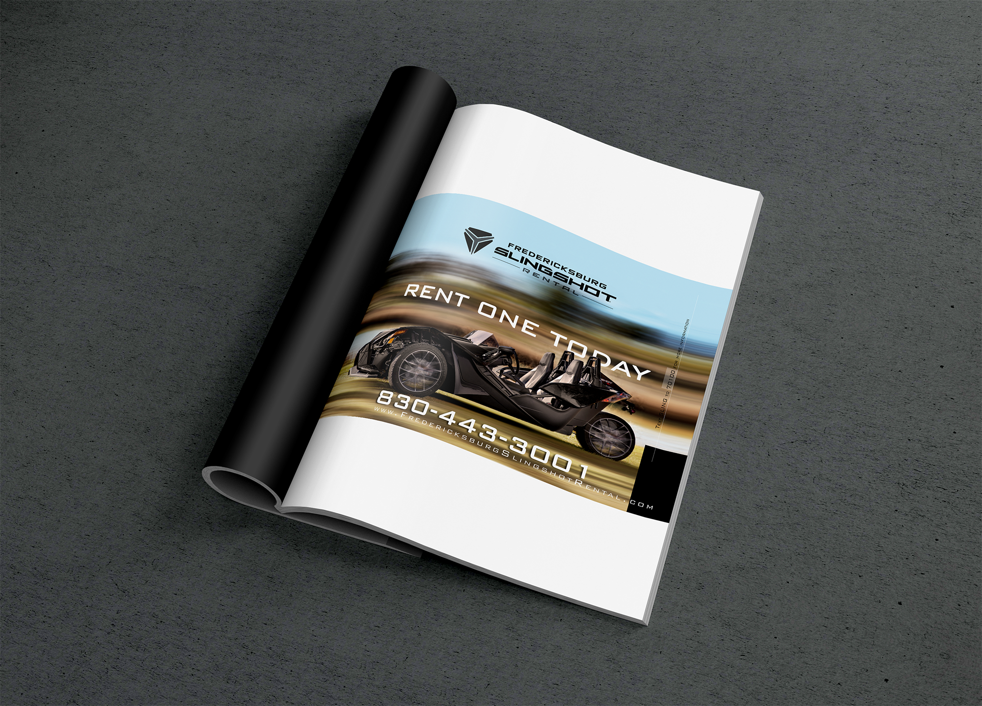Magazine Design by nafizrahat for Houston Slingshot Rental | Design #23344603