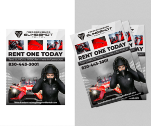 Magazine Design by Ultimate Art for Houston Slingshot Rental | Design #23313486
