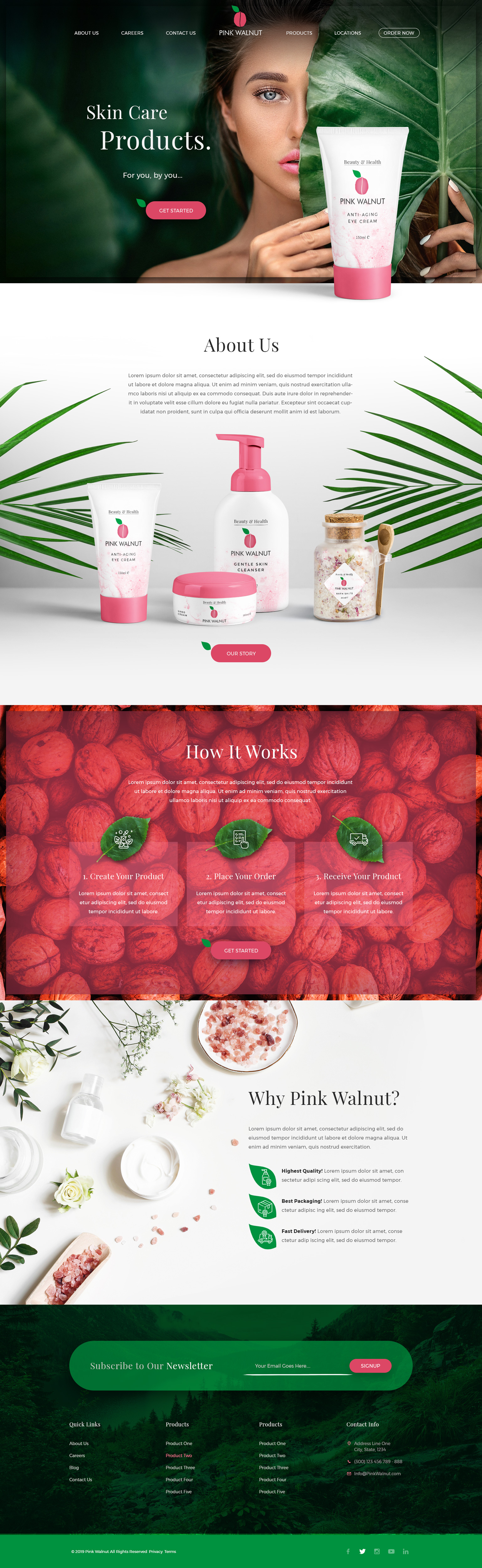 Web Design by Dummy4Design for Pink Walnut | Design #23305274