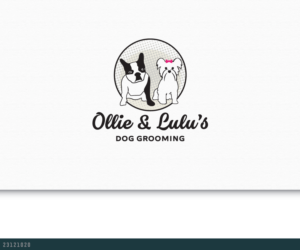 Ollie and Lulu's Dog Grooming | Logo Design by AD-X