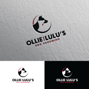 Ollie and Lulu's Dog Grooming | Logo Design by Rii