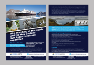Sub-Antarctic Islands - Xmas and New Year 2020 | Flyer Design by Sergio Coelho
