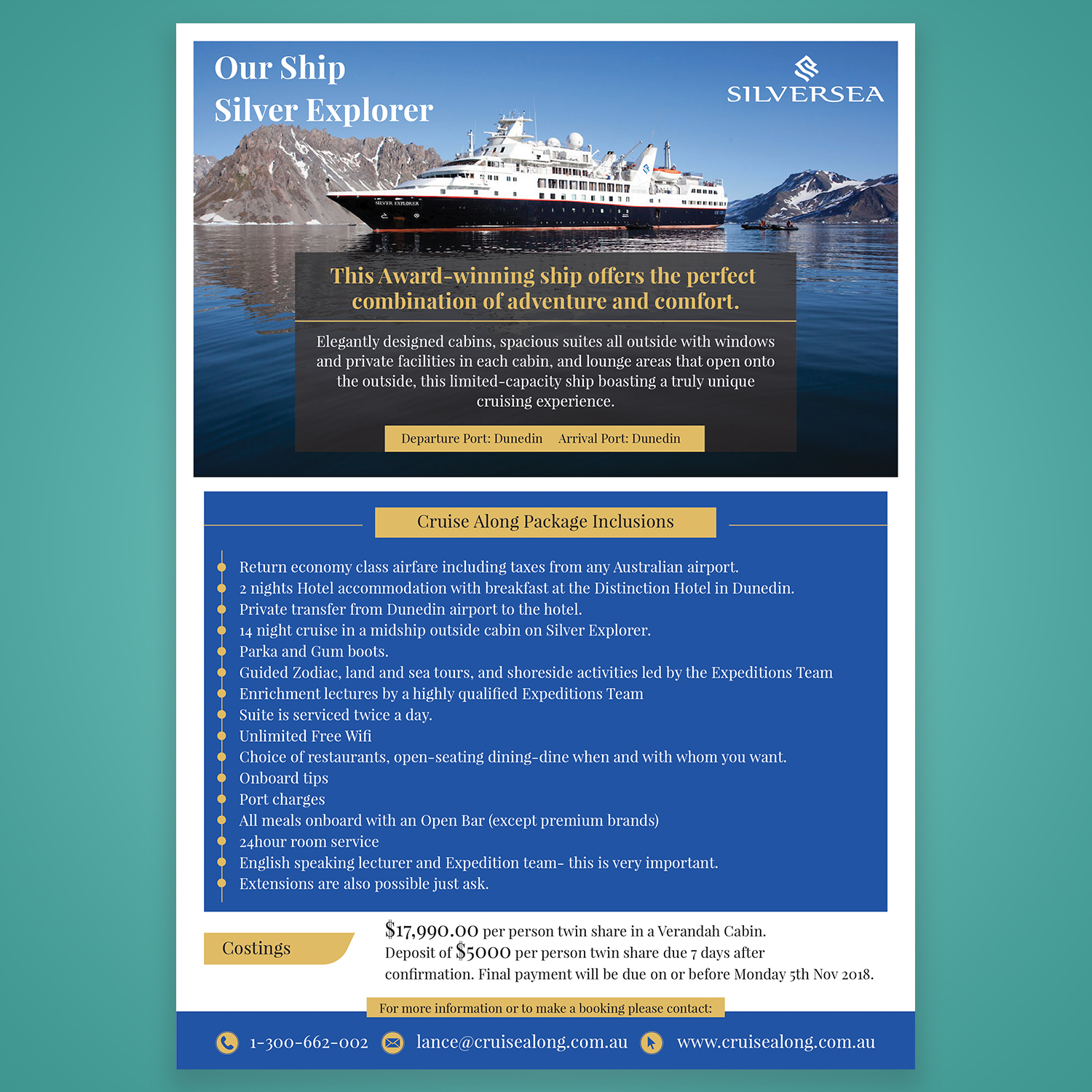 Design de Flyer par CG PRITAM pour CruiseAlong Pty Ltd | Design #23372718