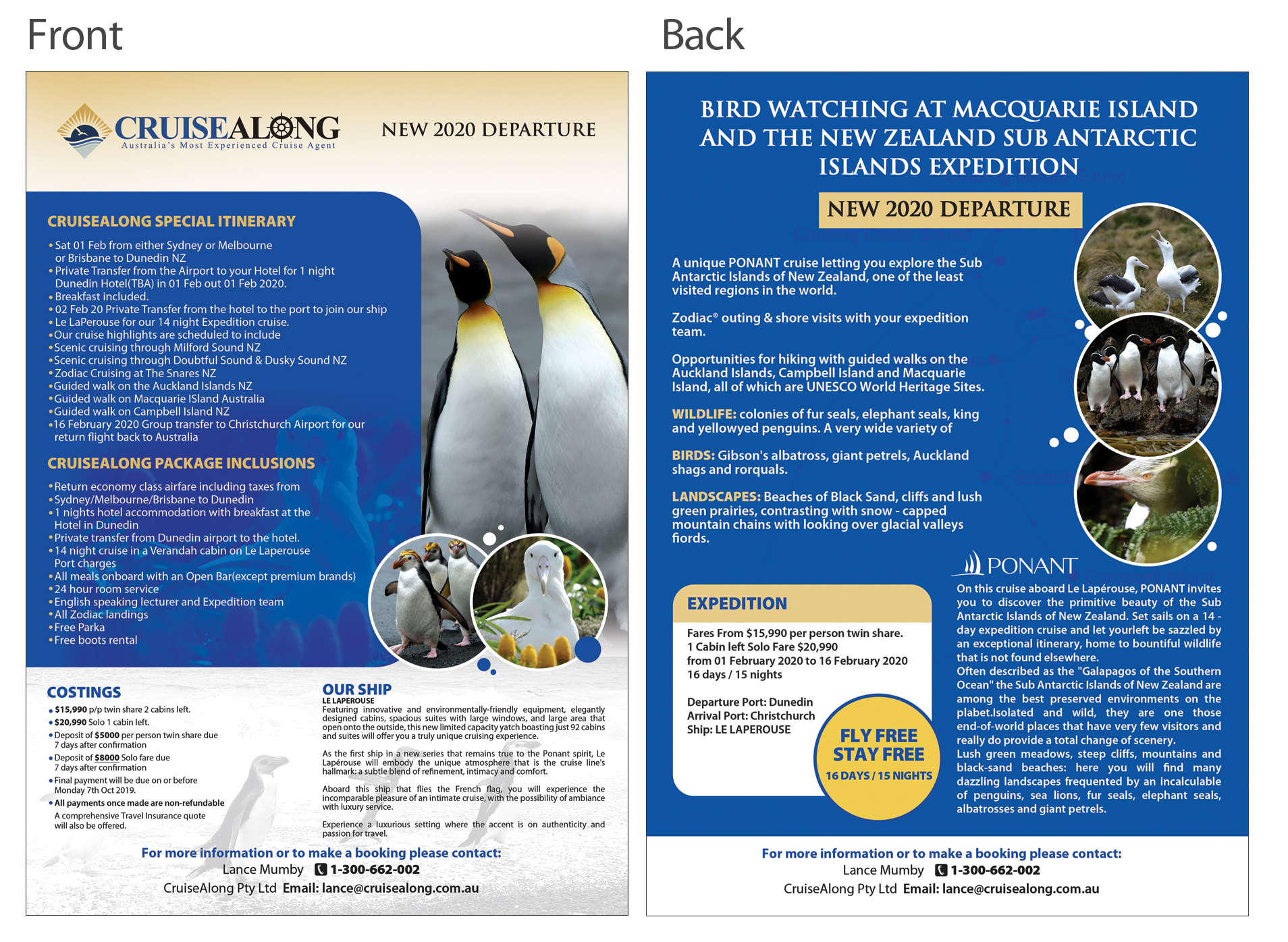 Flyer-Design von Jay Design für CruiseAlong Pty Ltd | Design #23308511