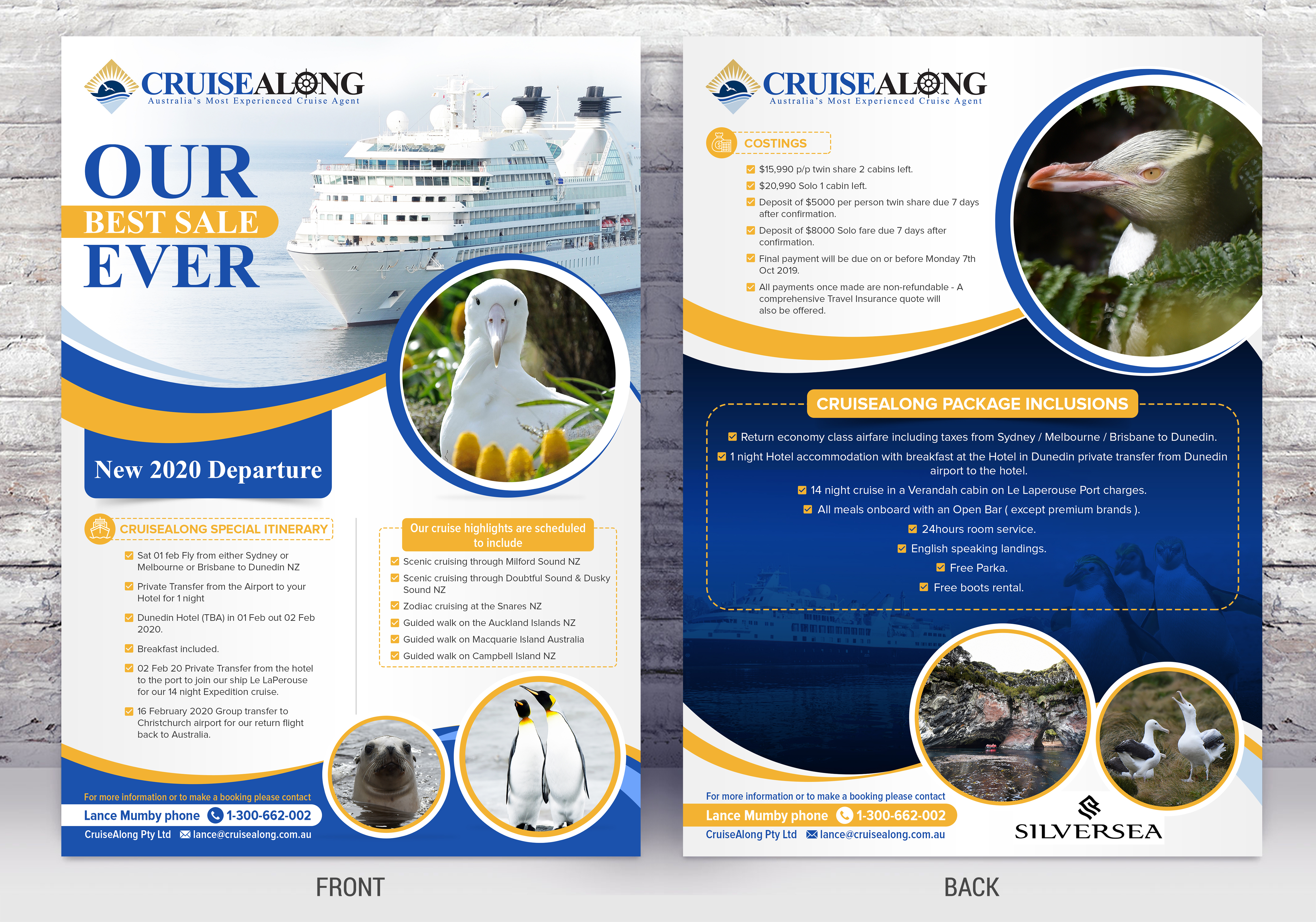 Flyer Design by SAI DESIGNS for CruiseAlong Pty Ltd | Design #23309551