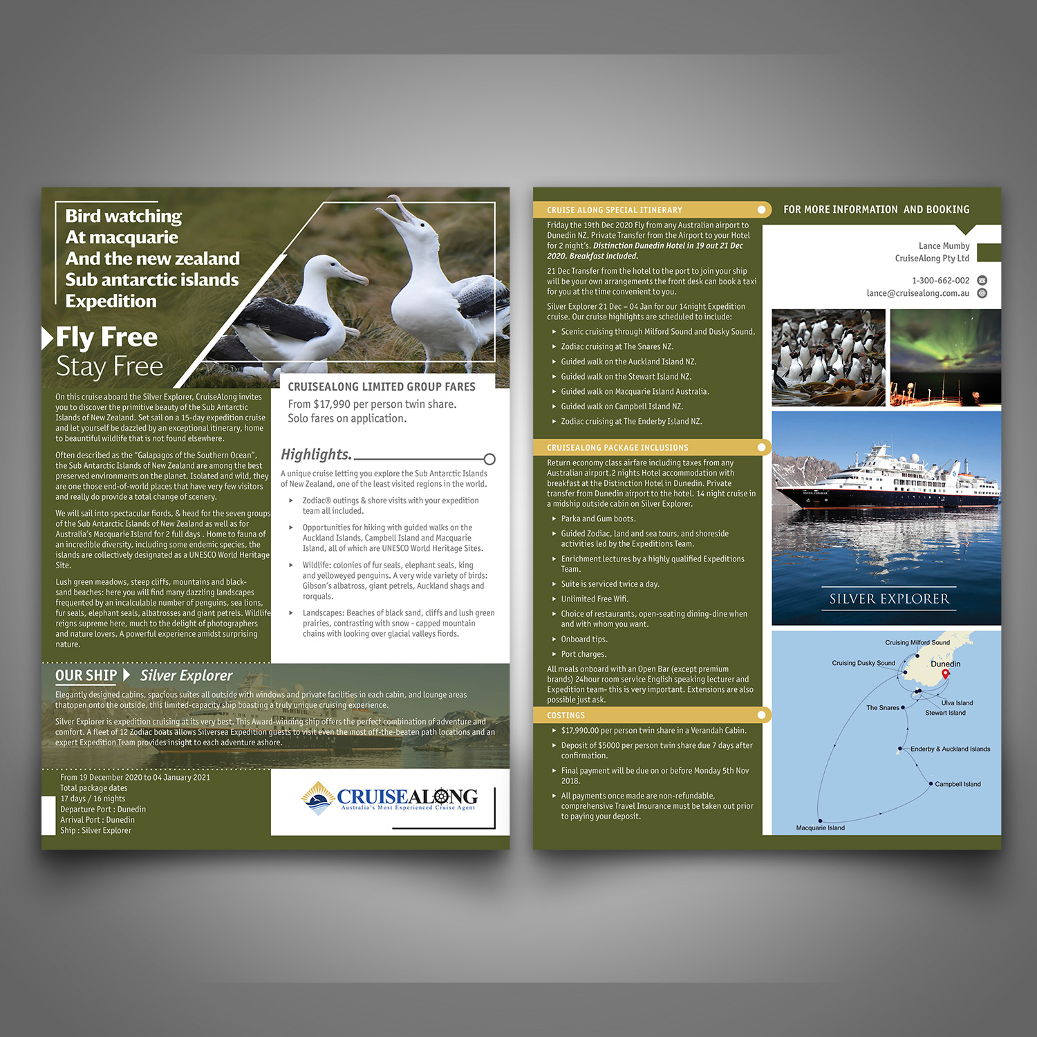 Diseño de Flyer por Suroj 2 para CruiseAlong Pty Ltd | Diseño #23364275