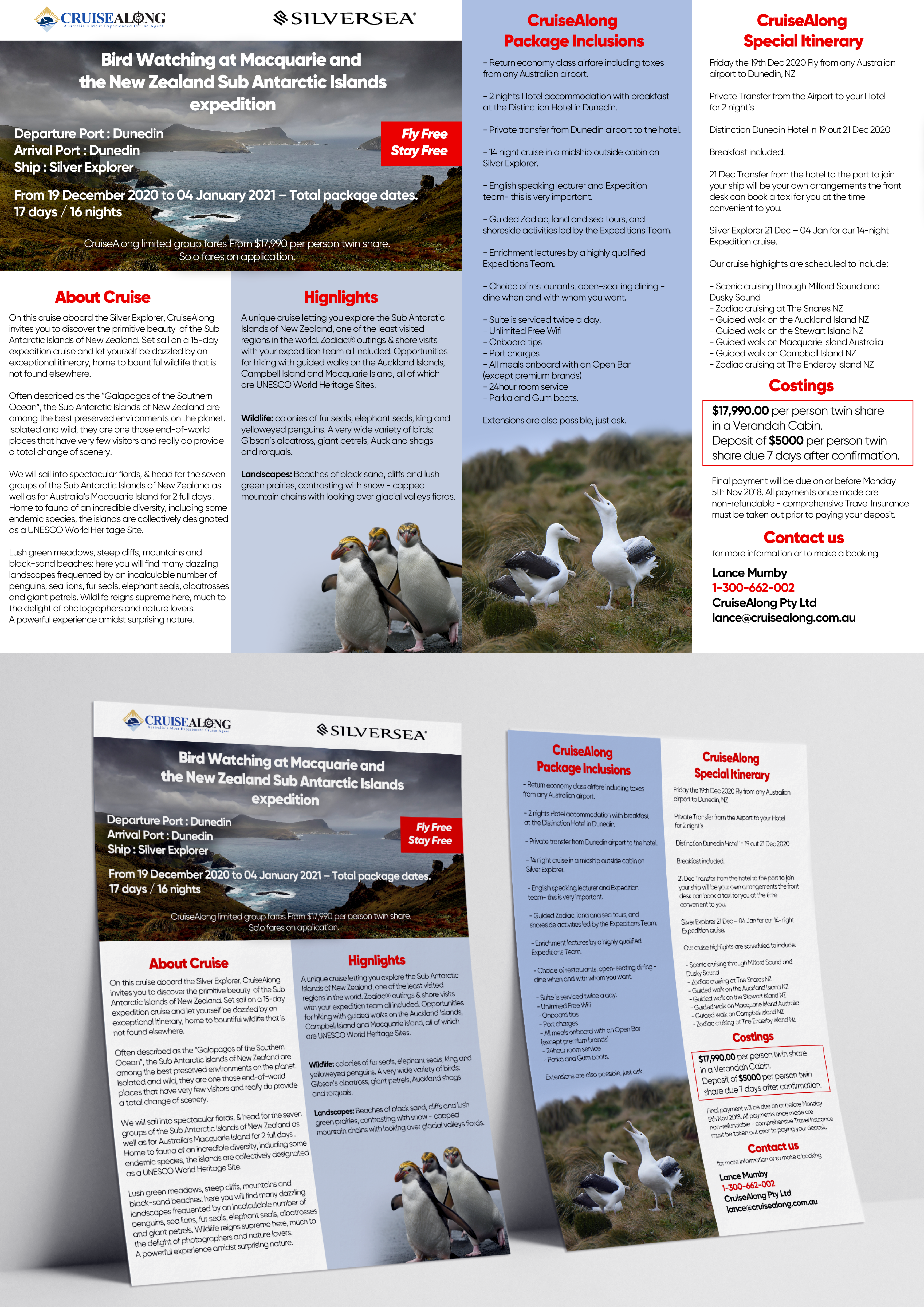 Design de Flyer par mariia dyachenko pour CruiseAlong Pty Ltd | Design #23316862