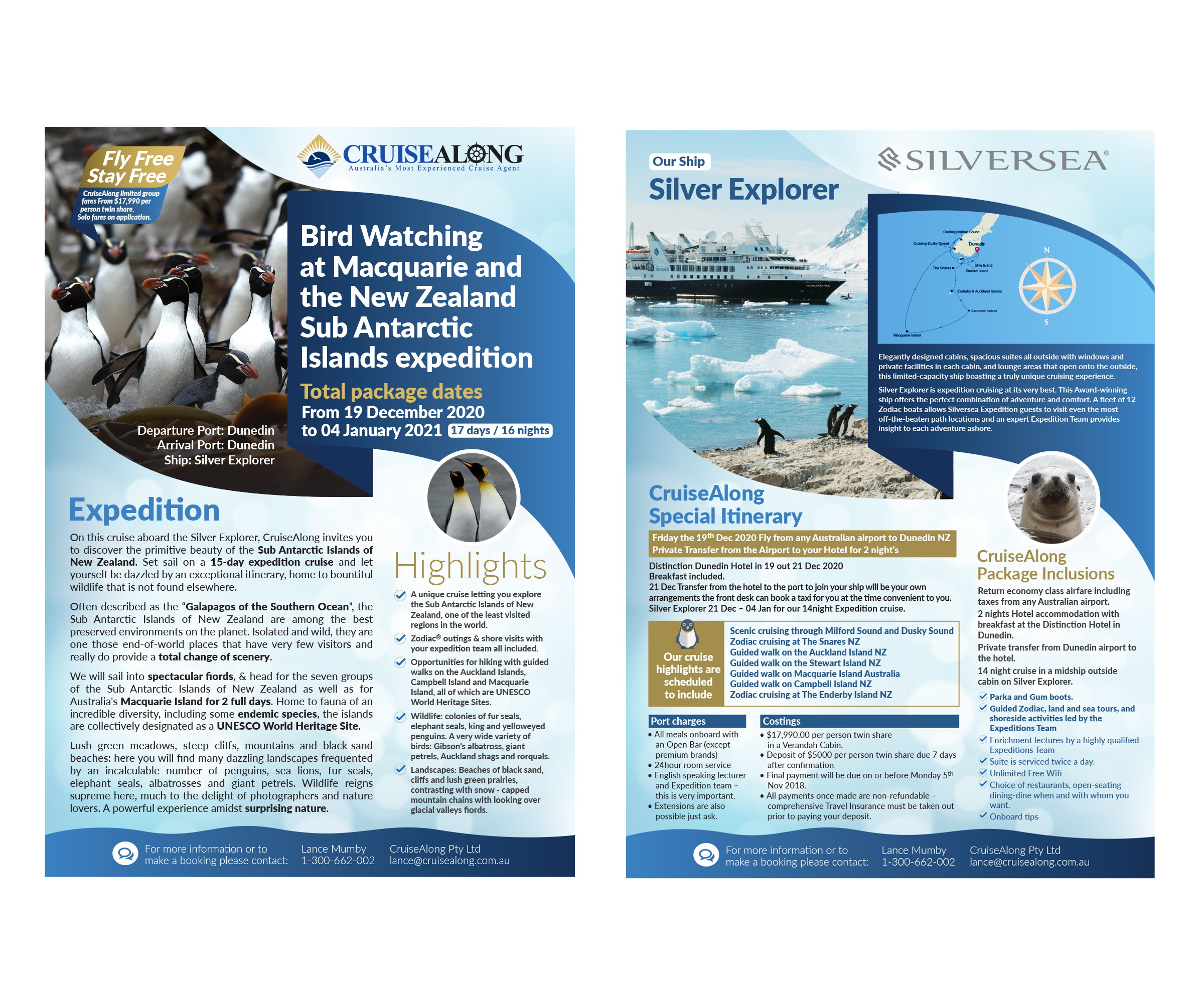 Flyer Design by Ultimate Art for CruiseAlong Pty Ltd | Design #23321084