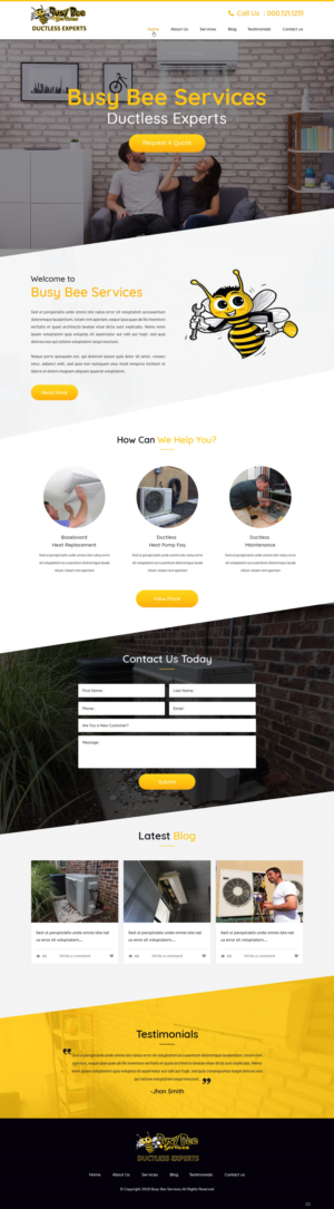 Web-Design von pb für Busy Bee Services | Design: #23315659