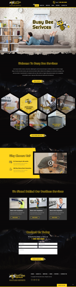 Web-Design von pb für Busy Bee Services | Design: #23315661