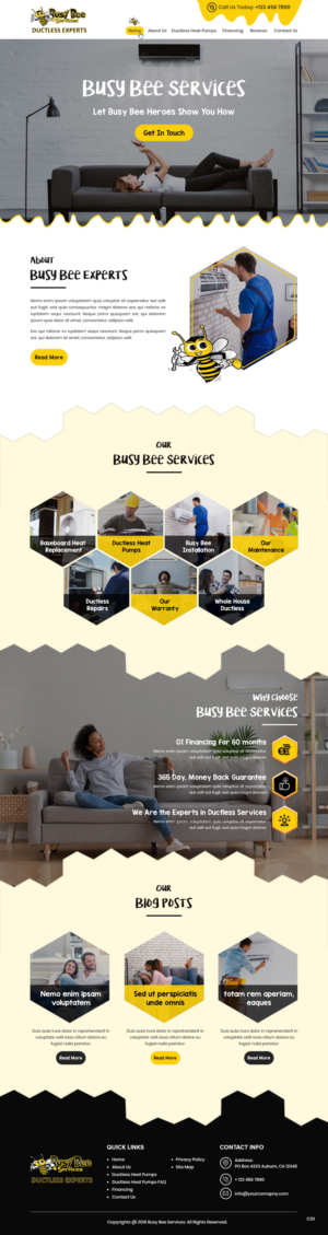 Web-Design von pb für Busy Bee Services | Design: #23315663